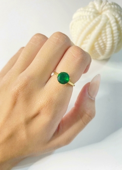 Anillo piedra verde