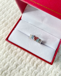 Anillo Corazon Rosa