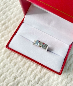 Anillo corazon cristal
