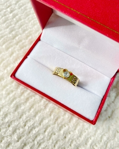 Anillo corazon cristal