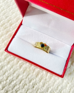 Anillo corazon negro