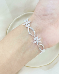 Pulsera flor 925 - comprar online