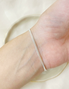 Pulsera grumen fina 925