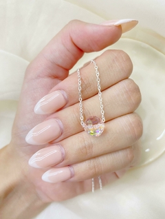 conjunto bola cristal rosa
