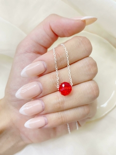Conjunto bola cristal roja
