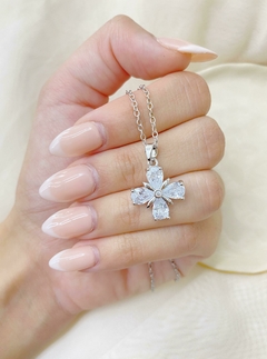 Conjunto flor cristal