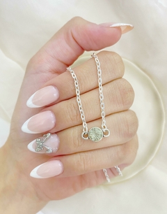 collar acero blanco
