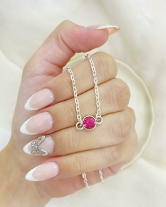 Imagen de collar acero blanco