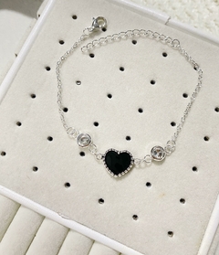 Pulsera Corazon Negro - comprar online