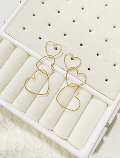 Aros colgantes Corazones