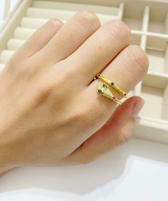 Anillos Serpiente Ojos Negros