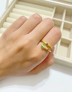 Anillo Serpiente ojo verde - comprar online