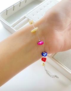 Pulsera Piedras Colores