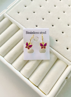 Aros Mariposa - joyería rubí
