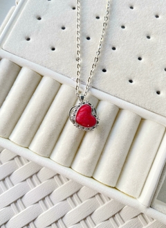 Conjunto giratorio corazon rojo