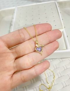 Conjunto Corazon Violeta
