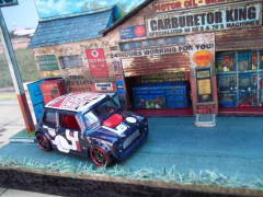 Imagen de Diorama taller "Carburator king" 1/64