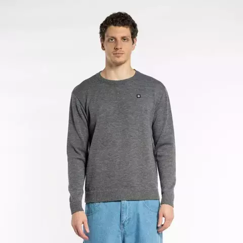 Suéter Tricot Element Classic Cinza Mescla