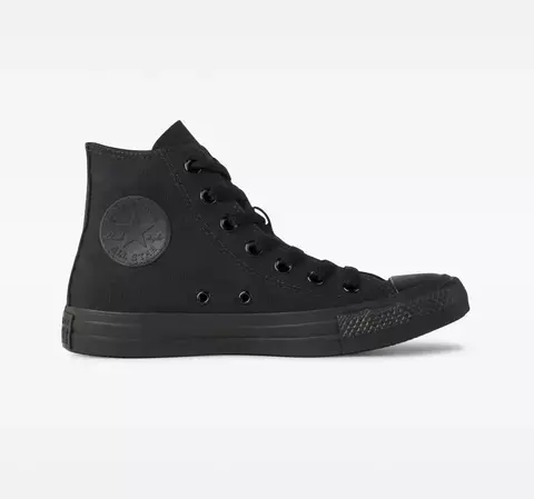 Tênis All Star Chuck Taylor Cano Alto MONOCHROME CANVAS PRETO - CT04470002