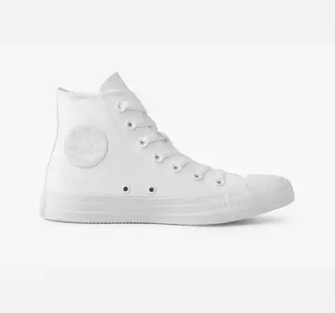 Tênis All Star Chuck Taylor Cano Alto MONOCHROME CANVAS BRANCO - CT04470001