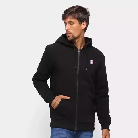Moletom New Era NBA Basic Fur Preto - NBI21MOL007