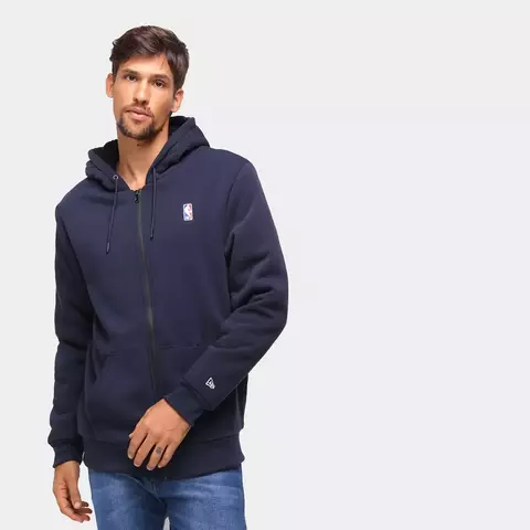 Moletom New Era NBA Basic Fur Marinho - NBI21MOL007