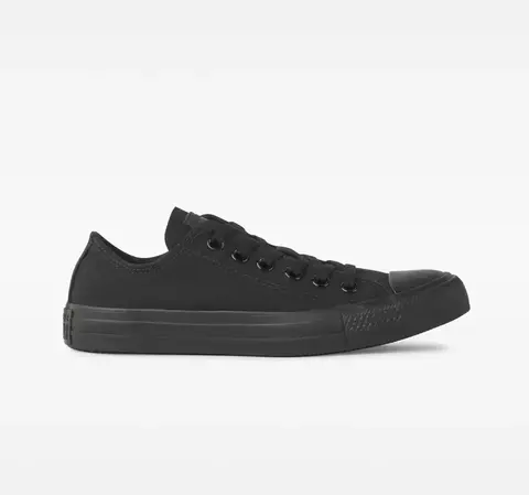 Tênis All Star Chuck Taylor Cano Baixo MONOCHROME CANVAS PRETO - CT04460002