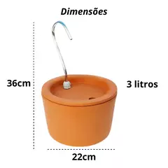 Bebedouro de Cerâmica Elétrico para Gatos e Cães – Fonte de Água Corrente, Silenciosa, Econômica e de Alta Capacidade para Hidratação Saudável - Meu Gato Minha Vida - Arranhadores, Casinhas e Caminhas Sustentáveis para seu pet gato