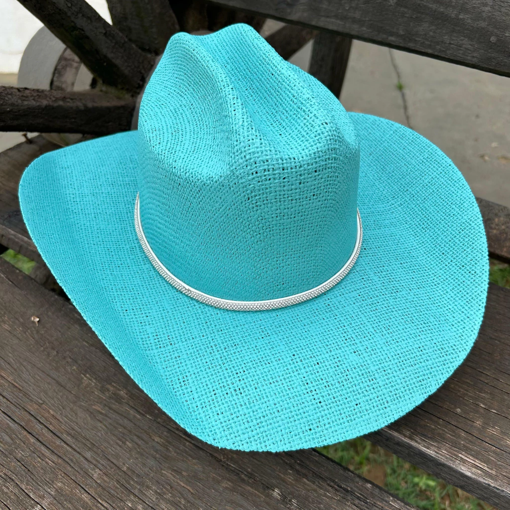 CHAPEU INF. JUTA VERDE AGUA C/ BANDINHA