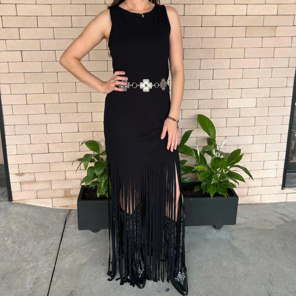 VESTIDO FRANJA VITORIA