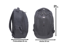 Mochila Portanotebook Rosenthal negro cumbresita - Saya