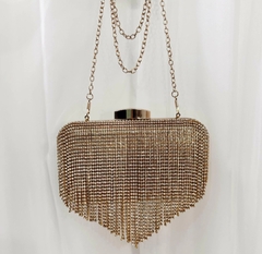 Cartera de fiesta- cluch con manija corta