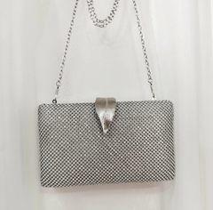 Cartera de fiesta- cluch con detalle hoja - tienda online
