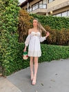 VESTIDO CURTO LAISE COM RENDA