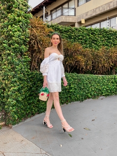 VESTIDO CURTO LAISE COM RENDA - comprar online