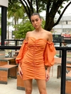 VESTIDO DRAPEADO POSITANO