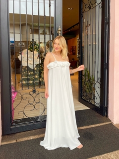 VESTIDO CHIFFON BABADOS BUSTO