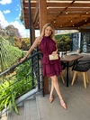 VESTIDO BABADOS FAIXA AMARRAÇÃO