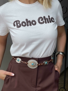 T-SHIRT BORDADA BOHO CHIC - comprar online