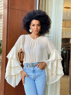 BLUSA BOHO MANGA FLUIDA