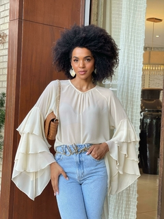 BLUSA BOHO MANGA FLUIDA na internet