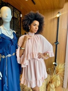 VESTIDO BOHO BABADOS CURTO - ÈVAN STORE