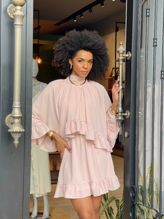 VESTIDO BOHO BABADOS CURTO na internet