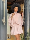 VESTIDO BOHO BABADOS CURTO
