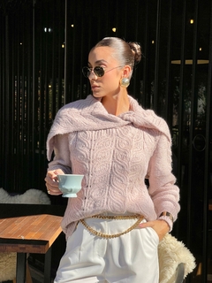 CASACO TRICOT CAPA