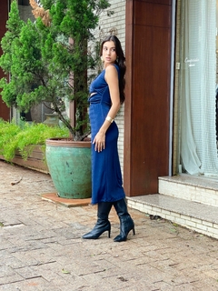 VESTIDO MIDI DETALHE CINTURA