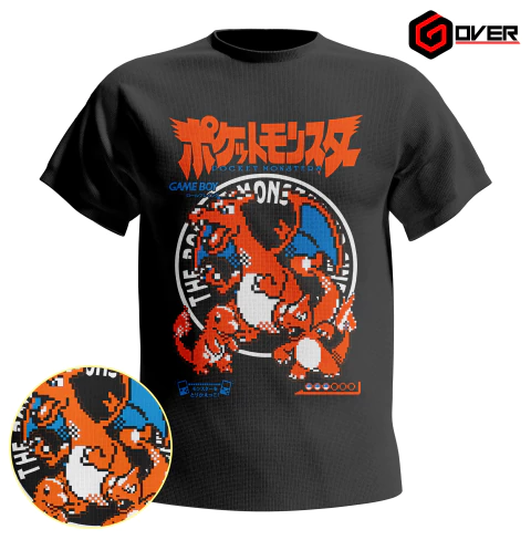 Remera Premium Charizard pixel Pokemon - comprar online