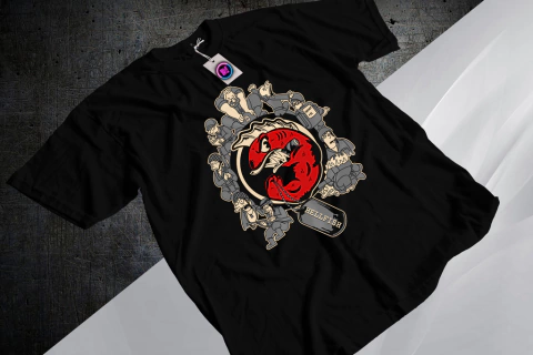 Remera Premium Hell Fish