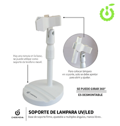 Soporte de Lampara uv/led