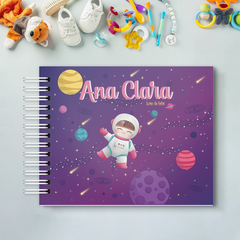 Livro do bebê astro girl espaço